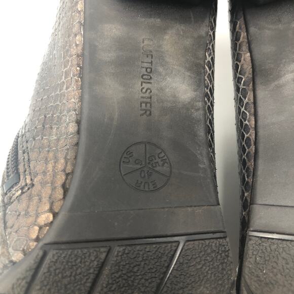 Ara Luftpolster Snake Faux Leather Copper Booties - Picture 10 of 10